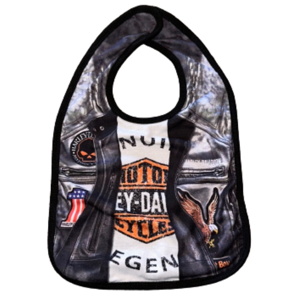 Harley Davidson baby bib